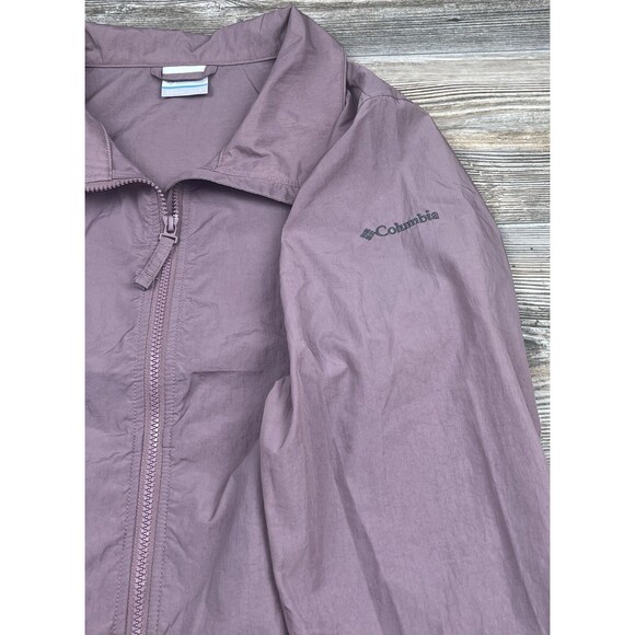 Columbia Time Is Right Full Zip Water-Resistant Windbreaker 2071181 Womens Large - Picture 3 of 10
